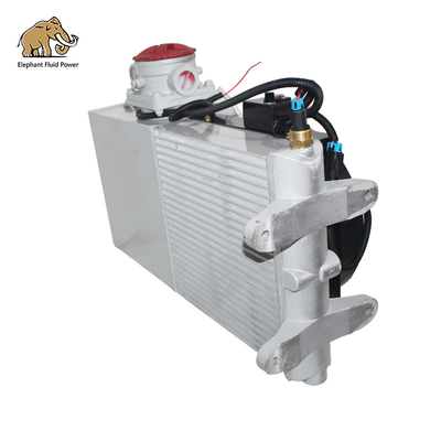 En stock Refrigerador de aceite de mezclador de hormigón Radiador 18L 20L 24L 26L Ventilador, para camión mezclador de hormigón Producción, reparación