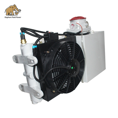 En stock Refrigerador de aceite de mezclador de hormigón Radiador 18L 20L 24L 26L Ventilador, para camión mezclador de hormigón Producción, reparación